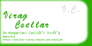 virag csellar business card